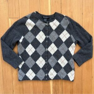 Marina Luna 100% cashmere cardigan sweater M